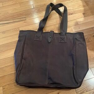 CLAVA Top Grain Leather Tote Bag Dark Brown Made‎ in Colombia